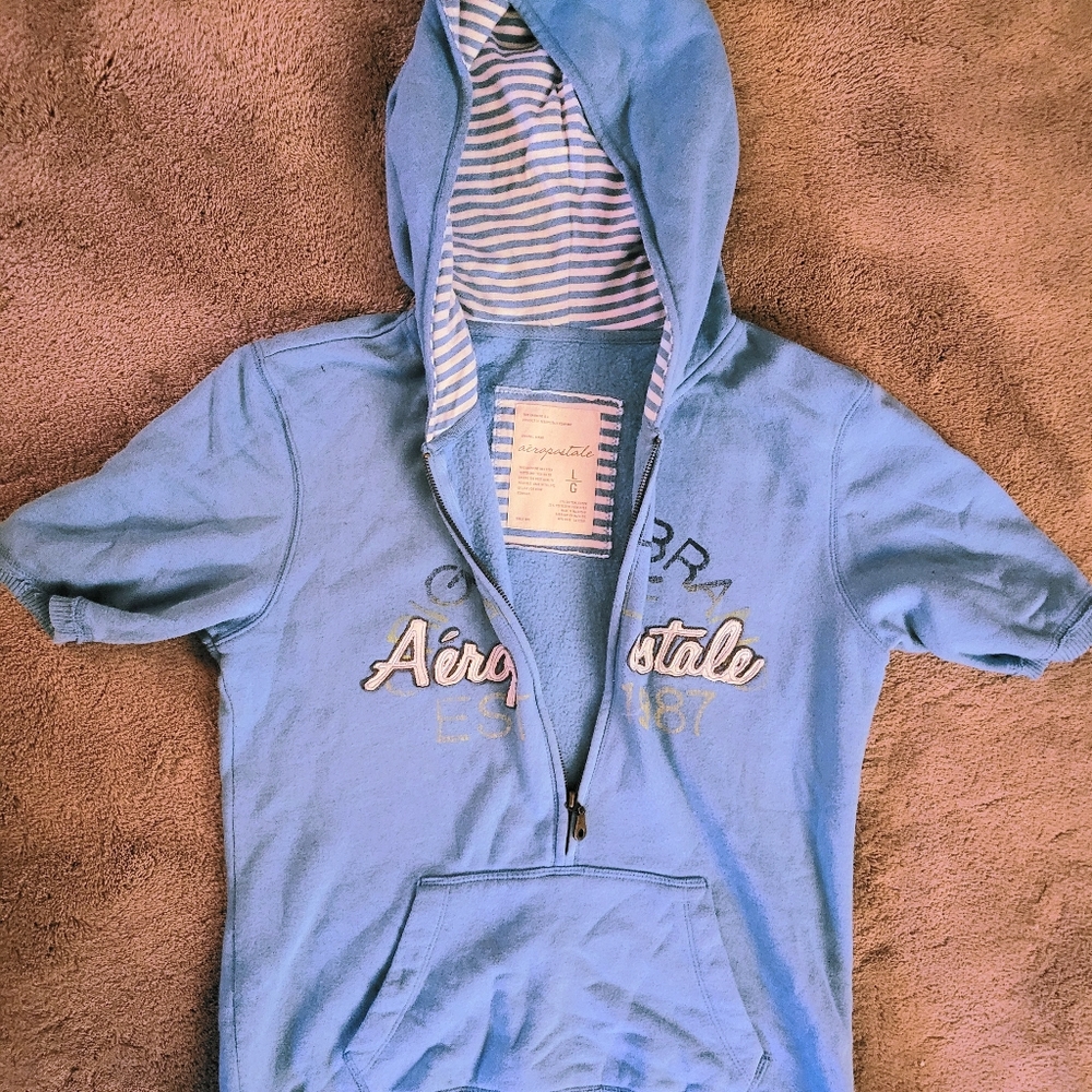 Aeropostale Hoodie with Half-Zipper
